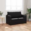 vidaXL Sofa Bed 110cm Czarny Sztuczna sk&oacute;ra