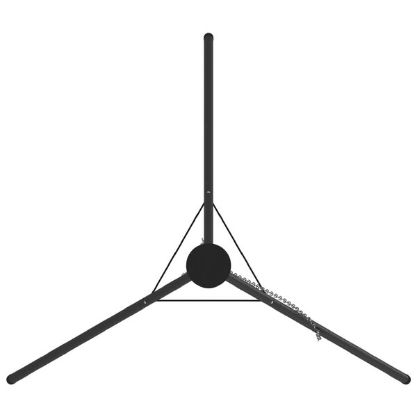 vidaXL Tripod na ognisko Czarny 92 x 92 x 171,5 cm Stal