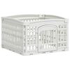 vidaXL Playpen dla Psa z 4 Panelami 60 x 60 x 38 cm Biały Składany