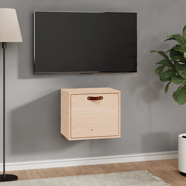 vidaXL Szafka ścienna, 40x30x35 cm, lite drewno sosnowe