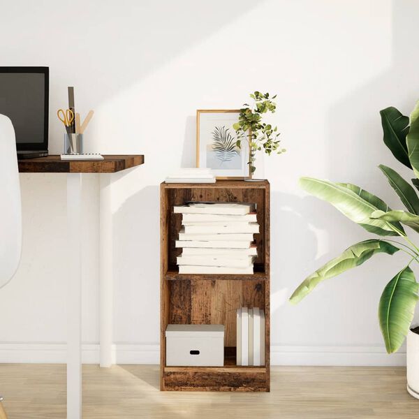 vidaXL Regał, stare drewno, 40x24x76 cm, materiał drewnopochodny