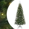vidaXL Sztuczna choinka z 300 diodami LED Zielony 210 cm PE i PVC