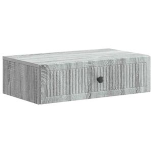 vidaXL Stolik boczny montowany na ścianie Szary Sonoma