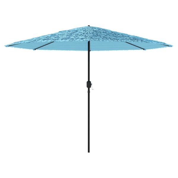 vidaXL Parasol ogrodowy na stalowym słupku, niebieski, 324x324x247 cm