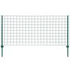 vidaXL Euro ogrodzenie, stalowe, 20 x 1,5 m, zielone