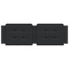 vidaXL Poduszka na wezgłowie, Zadar, czarna, 152 cm, sztuczna sk&oacute;ra