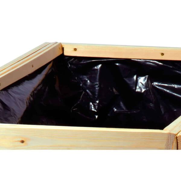 dobar Podwyższona donica z folią, naturalna