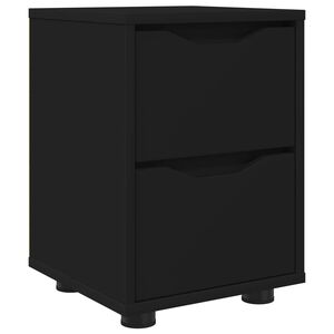 vidaXL Stolik nocny Czarny 30,5 x 30 x 43 cm Drewno inżynieryjne