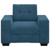 vidaXL Sofa Fotel Niebieski 100x78x80 cm Aksamit