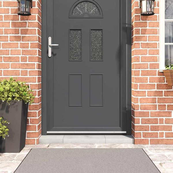 vidaXL Uszczelki z szczotką do drzwi na zatrzask 12 pcs Srebrny 100 cm