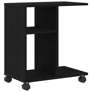 vidaXL Stolik boczny Czarny dąb 50 x 30 x 55 cm Drewno inżynieryjne