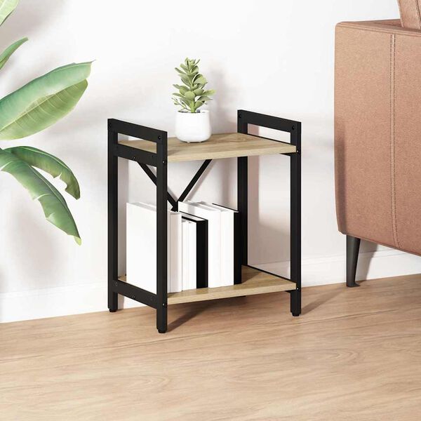 vidaXL P&oacute;łka na książki Dąb Sonoma 40 x 30 x 50 cm