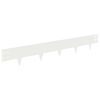 vidaXL Krawężnik do trawnika 50 pcs 100 x 15 cm Stal Biały