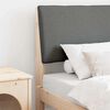 vidaXL Tapicerowane wezgłowie Ciemnoszary 75 cm Lite drewno sosnowe