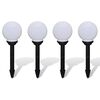 vidaXL Lampy do oświetlenia ścieżki, 4 szt, LED, 15 cm, ze szpikulcami