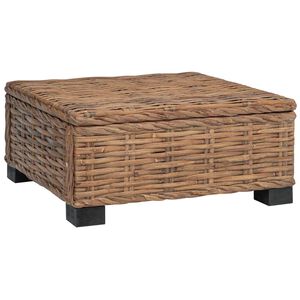 vidaXL Stolik kawowy GENDT Naturalny rattan naturalny 67 x 60 x 30 cm