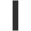 vidaXL Wąska szafka, czarna, 30x42,5x225 cm, materiał drewnopochodny