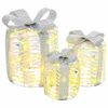 vidaXL Dekoracja Pudełka Prezentowego 3 szt. 60 LED Ciepła biel PET