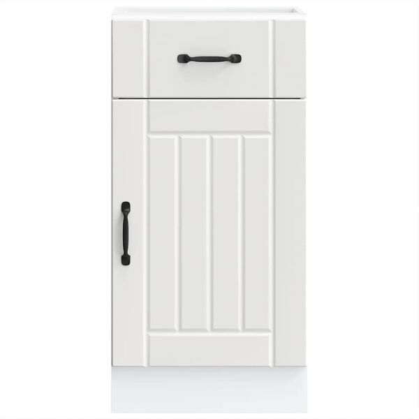 vidaXL Szafka kuchenna dolna &bdquo;Lucca&rdquo; z białego drewna klejonego