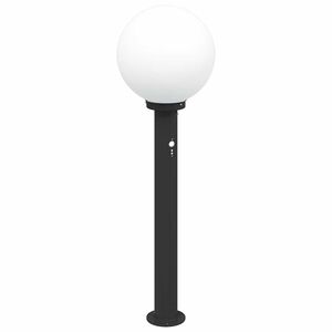 vidaXL Słupek oświetleniowy z czujnikiem 80 cm Czarny IP44