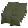 vidaXL Poszewka na poduszkę 12 pcs ALMELO zielony 45 x 45 cm sztruks