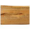 vidaXL Blat stołu, 50x40x2,5 cm, naturalna krawędź, lite drewno mango