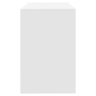 vidaXL Biurko, białe, 101x50x76,5 cm, płyta wiórowa