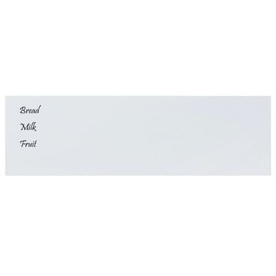 vidaXL Ścienna tablica magnetyczna, biała, 100x30 cm, szkło hartowane
