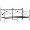 vidaXL Ł&oacute;żko dzienne bez materaca czarne 107x203 cm stalowe