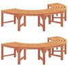 vidaXL Ławka Drzewna 8 -Seater 2 szt. 160 x 80 x 45cm Naturalny