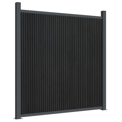vidaXL Panel ogrodzeniowy, szary, 173x186 cm, WPC