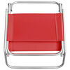 vidaXL Składane krzesła plażowe, 2 szt., czerwone, obite tkaniną