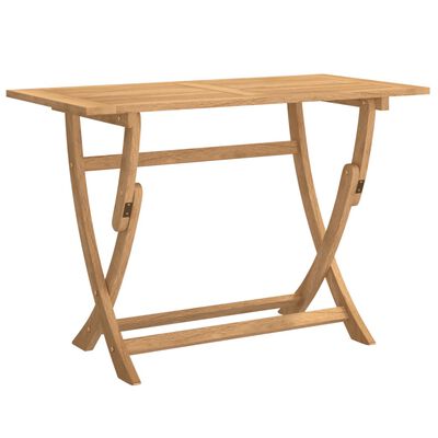 vidaXL Składany stół ogrodowy, 110x55x75 cm, lite drewno akacjowe