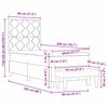 vidaXL Ł&oacute;żko sprężynowe z materacem Kremowy 80 x 200 cm tkanina