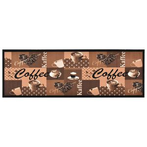 vidaXL Kuchenna mata podłogowa Coffee, brązowa, 45x150 cm