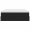 vidaXL Ł&oacute;żko z miejscem na przechowywanie i materacem Czarny