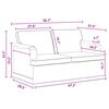 vidaXL Sofa 2 pcs Ciemnoszary 144 x 80 x 85 cm tkanina