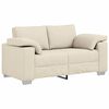 vidaXL Sofa dwuosobowa Beżowy 160 cm Tkanina lniana