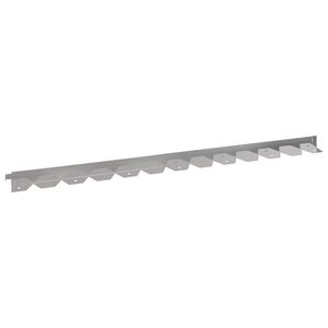 vidaXL Krawężnik do trawnika 10 szt. 102 x 4 x 4 cm Stal srebrny