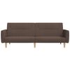 vidaXL Rozkładana kanapa 2-osobowa, kolor taupe, tapicerowana tkaniną