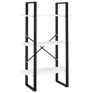 vidaXL Regał na książki, biały, 60x30x105 cm, materiał drewnopochodny