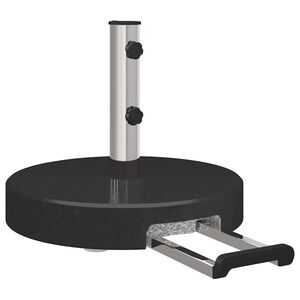 vidaXL Podstawa do parasola Czarny &Oslash; 45 x 37.5 cm Granit