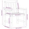 vidaXL Krzesło jadalne ogrodowe 4 pcs Jasnoszary 65.5 x 55.5 x 88cm