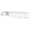 vidaXL Kurnik srebrny 1000 x 150 x 100 cm Stal ocynkowana