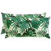 vidaXL Poszewka na poduszkę 2 pcs HEERLEN motyw liści 40 x 80 cm