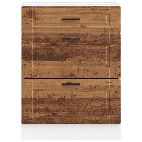 vidaXL Szafka kuchenna dolna, Porto, stare drewno