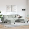 vidaXL Sofa do salonu 3 pcs Jasnoszary