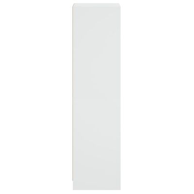 vidaXL Szafka ze szklanymi drzwiami, biała, 35x37x142 cm