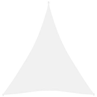 vidaXL Żagiel ogrodowy, tkanina Oxford, trójkątny, 4x5x5 m, biały