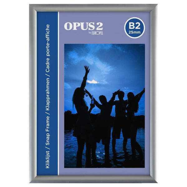 Europel Ramka zatrzaskowa, B2, 25 mm, aluminiowa